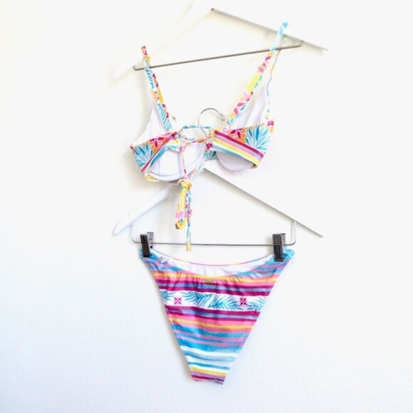 NEW! Kenny Flowers Mayakoba Underwire Bikini Top and Bottom Set SZ M - Picture 12 of 16